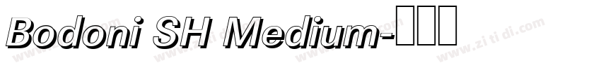 Bodoni SH Medium字体转换